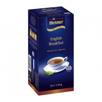 Чай черный пакетированный Английский завтрак, 25х1.75 г, Messmer