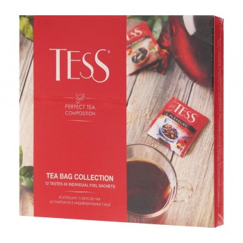 Коллекция чая и чайных напитков в пакетиках, 60 шт., Tess