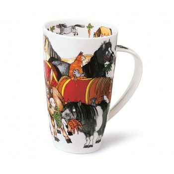 Кружка "Домашние животные. Лошадь", 600 мл, костяной фарфор, серия Henley, Dunoon