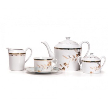 Чайный сервиз Belle Epoque, 15 предметов, фарфор, коллекция Zen, La Maree