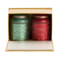 Набор Рождественский «Christmas» в подарочной коробке: 2 банки чая, Dammann