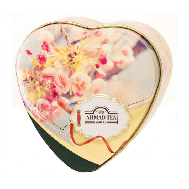 Чай Novel Thyme/Благородный чабрец, жестяная банка в виде малого сердца 30 г, AHMAD TEA