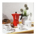 Гейзерная кофеварка ALLEGRA, на 3 чашки, красная, алюминий, Bialetti
