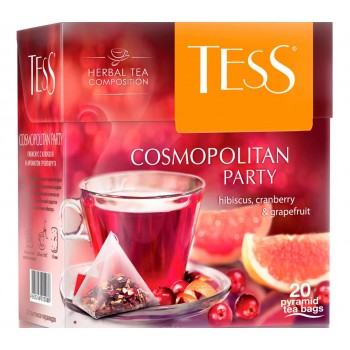 Чай травяной Cosmopolitan Party, 20 пирамидок, Tess