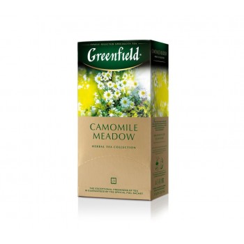Чай травяной Camomile Meadow с ромашкой, 25 пакетиков, Greenfield