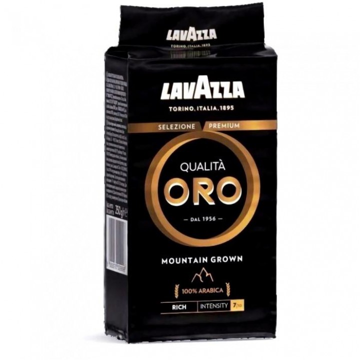 Кофе молотый Qualita Oro Mountain Grown, вакуумный пакет 250 г, Lavazza