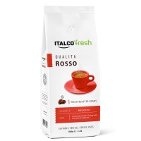 Кофе в зернах Qualita Rosso, пакет 1 кг, Italco