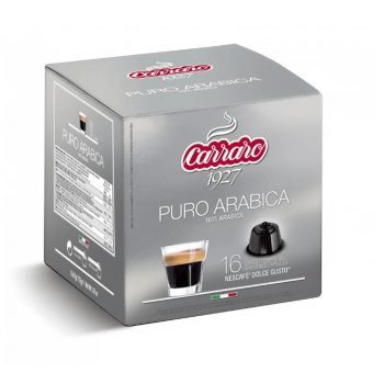 Кофе в капсулах, CARRARO (DG) PURO ARABICA 16шт