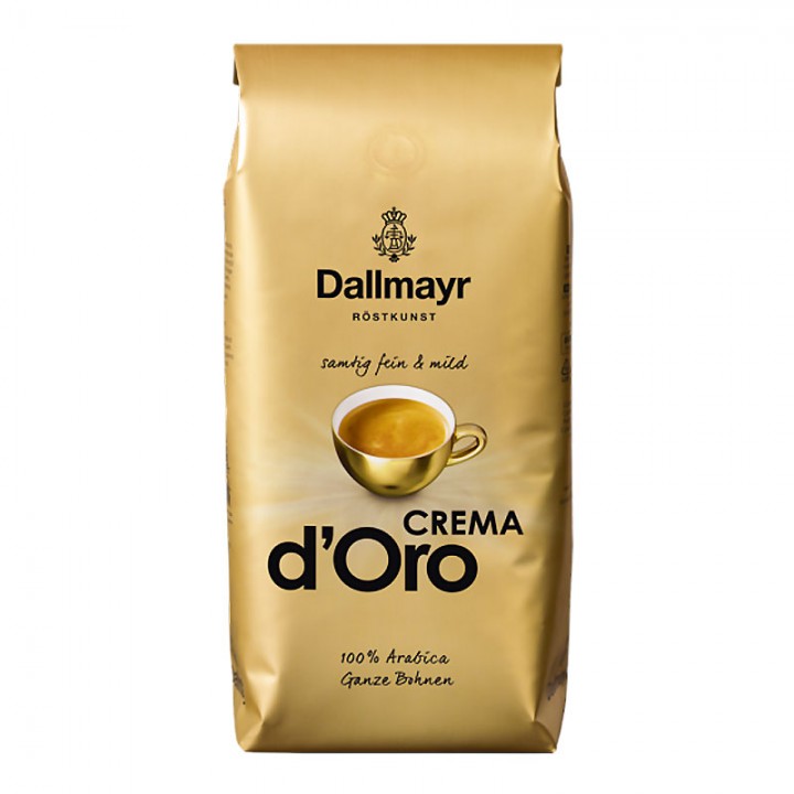 Кофе в зернах Crema d'Oro, пакет 1 кг, Dallmayr