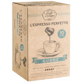Кофе Diemme L'espresso Cuore (б/к) 10 капсул