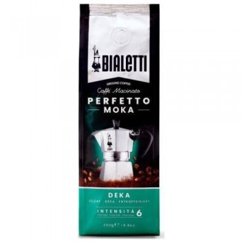 Кофе молотый Decaffeinato, пакет 250 г, Bialetti