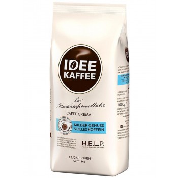 Кофе в зернах Idee Kaffee Café Crema, пакет 1 кг, J.J. Darboven