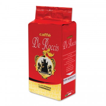 Кофе молотый Rossa Cremoso, пакет 250 г, De Roccis