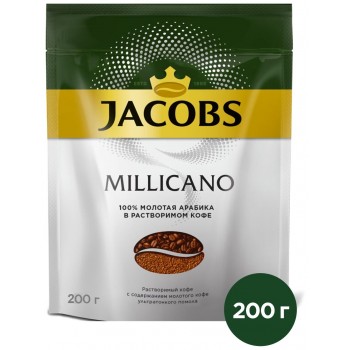 Кофе растворимый, Jacobs Millicano, 200 г,Jacobs
