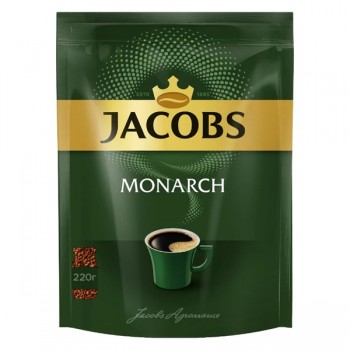 Кофе растворимый Monarch, пакет 220 г, Jacobs