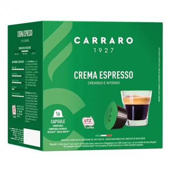 Кофе в капсулах, CARRARO (DG) CREMA ESPRESSO 16шт