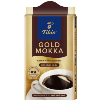 Кофе молотый Gold Mokka, пакет 250 г, TIBIO