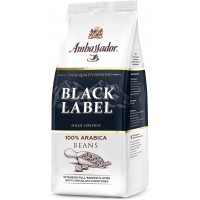 Кофе в зернах Black Label, пакет 200 г, Ambassador