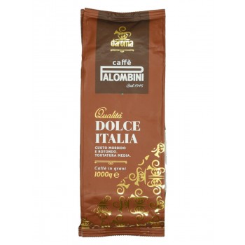 Кофе в зернах DOLCE ITALIA, пакет 1 кг, Palombini