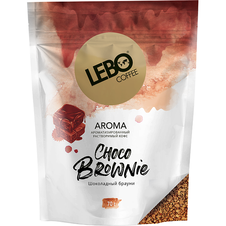 Кофе растворимый AROMA CHOCO BROWN, пакет 70 г, Lebo