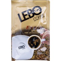 Кофе растворимый Lebo extra арабика, 25 пакетиков по 2 г,Lebo