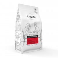 Кофе в зернах ароматизированный Клубника со сливками, 500 г, Amado