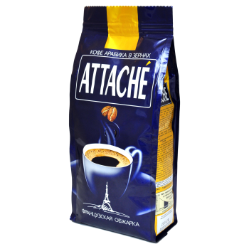 Кофе в зернах French Roast, пакет 250 г, Attache