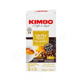 Кофе молотый Aroma Gold 100% Arabica, вакуум. 250 г, Kimbo