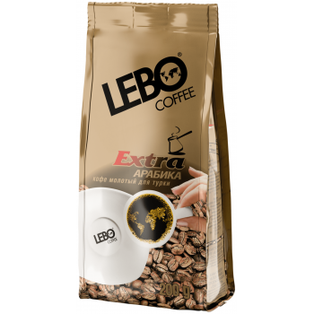 Кофе молотый Lebo extra для турки, 200 г, Lebo