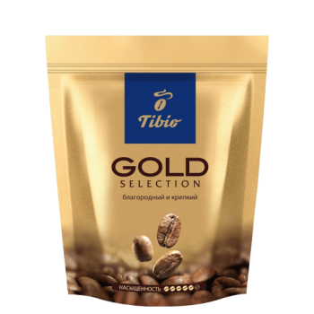 Кофе растворимый Gold Selection, пакет 75 г, TIBIO