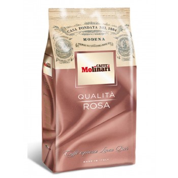 Кофе в зернах Qualita Rosa, пакет 1 кг, Molinari