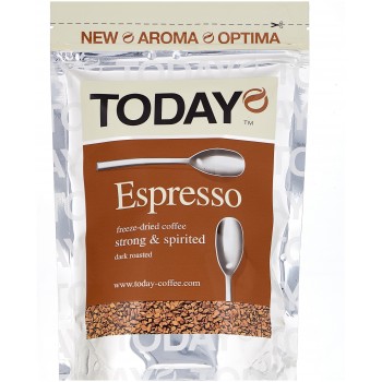 Кофе растворимый Today Espresso сублимированный, 75 г, Today