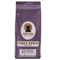 Кофе зерновой India Spice, пакет 1 кг, VKUS