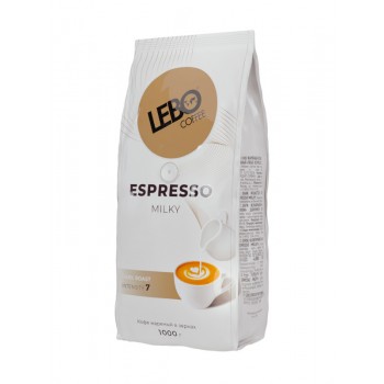 Кофе в зёрнах Lebo Espresso Milky, 1 кг, Lebo