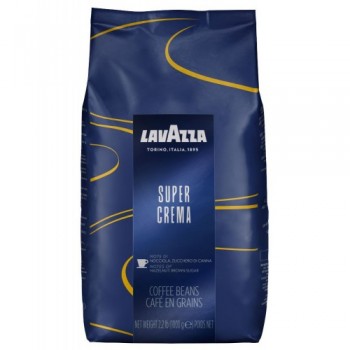 Кофе в зернах Lavazza Super Crema, original, 100% арабика, вакуумный пакет 1 кг, Lavazza