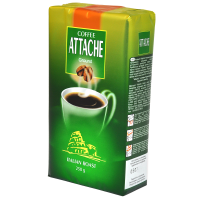 Кофе молотый Italian Roast, пакет 250 г, Attache