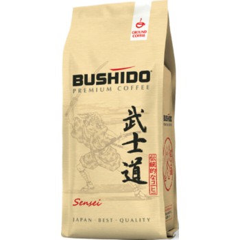 Кофе молотый Sensei, пакет 227 г, Bushido