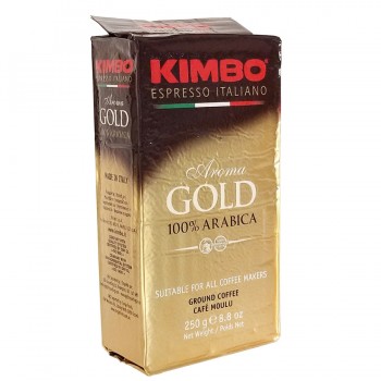 Кофе молотый Gold 100% Arabica, пакет 250 г, Kimbo