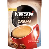 Кофе растворимый Classic Crema, пакет 60 г, Nescafe