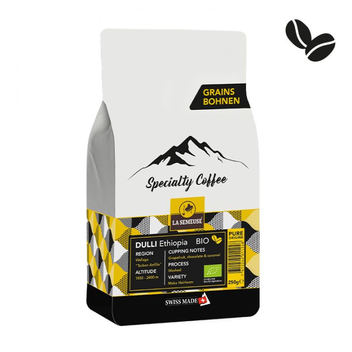 Кофе в зернах DULLI BIO ETHIOPIE, пакет 250 г, La Semeuse