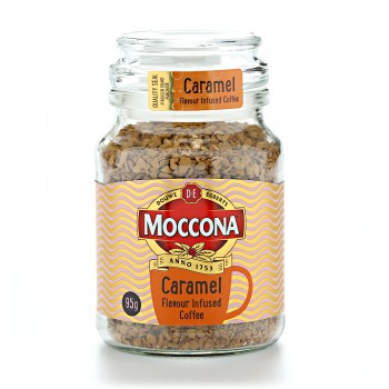 Кофе растворимый сублимированный Continental Gold с ароматом карамели, банка 95 г, Moccona