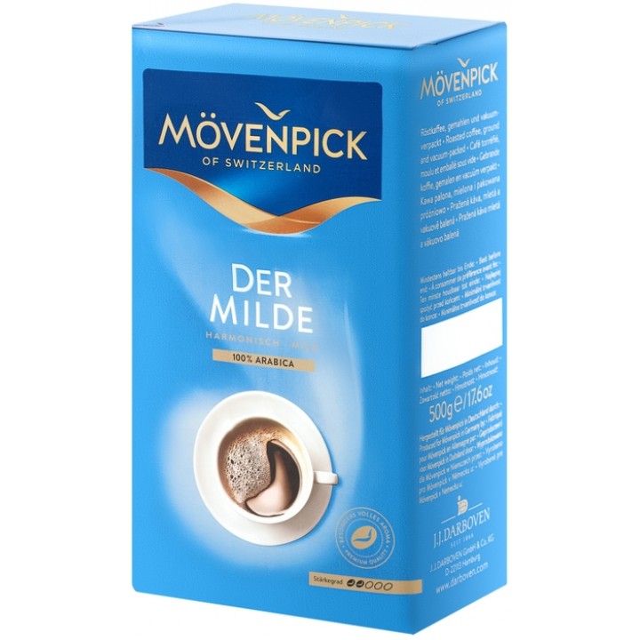 Кофе молотый der Milde, пакет 500 г, Mövenpick