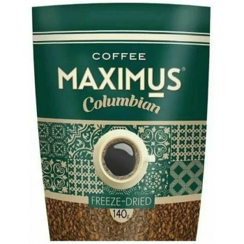Кофе растворимый сублимированный Columbian 140 г, Maximus