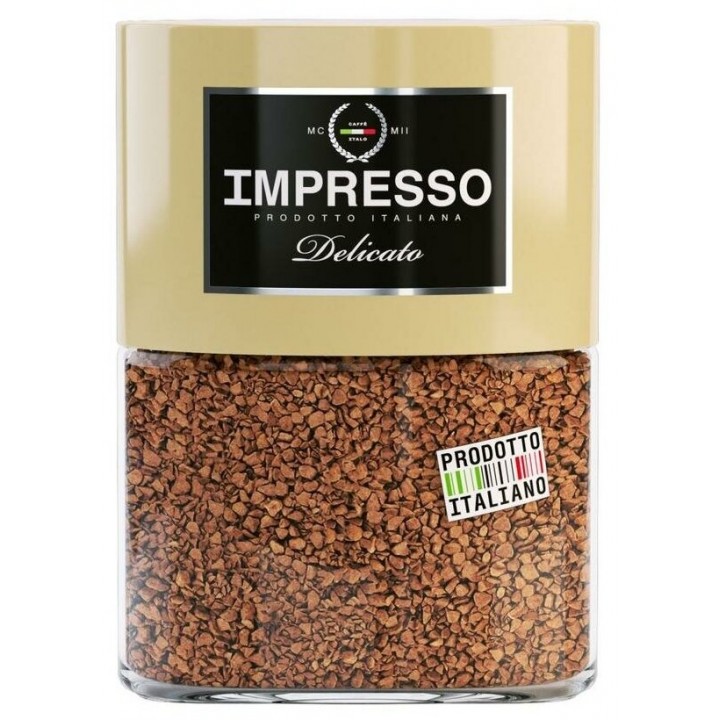 Кофе растворимый, Delicato сублимированный, 100 г, Impresso