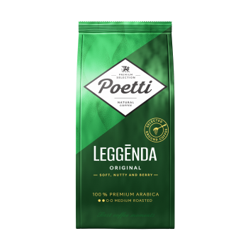 Кофе в зернах Leggenda Original, пакет 1 кг, POETTI