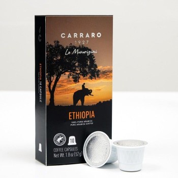 Кофе в капсулах, CARRARO (N) ETHIOPIA 10 шт, Carraro