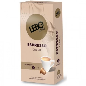 Кофе в капсулах Espresso crema 10 шт* 5,5, Lebo
