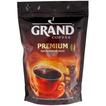 Кофе растворимое Grand Premium м/у бразил.гранул, 200 гр, Grand