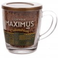 Кофе растворимый сублимированный в стеклянной кружке Columbian, 70 г, Maximus
