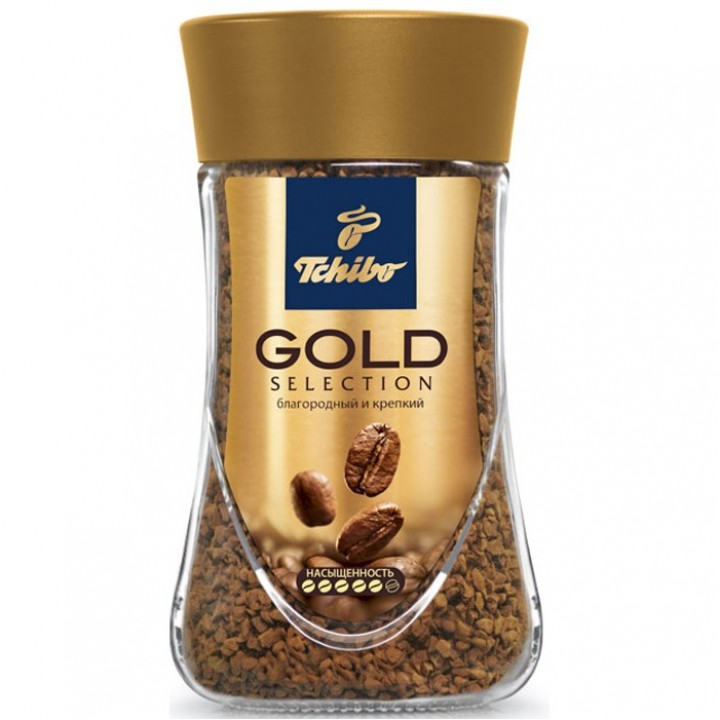 Кофе растворимый Gold Selection банка 47.5 г, Tchibo